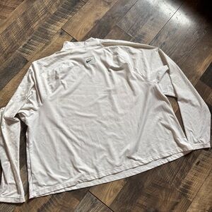 Nike Long Sleeve Athletic Top - Pale Cream/Off-White